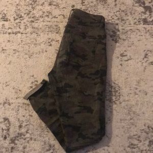 Camo Hudson high waisted skinny jeans